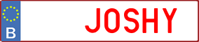 Trailer License Plate